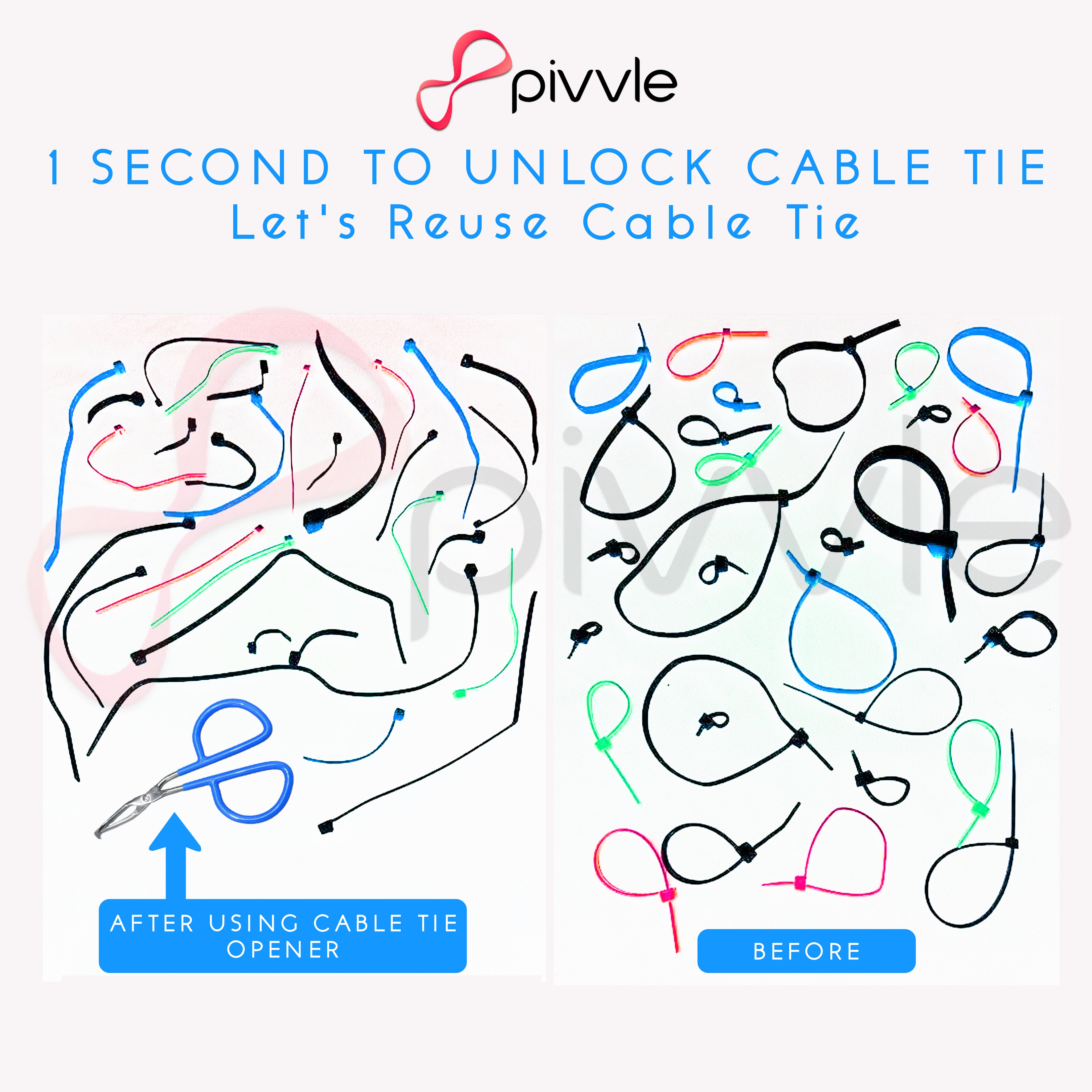 Cable tie Lever Opener | Opens Cable Ties in Just 1 Second | PATENT DESIGN